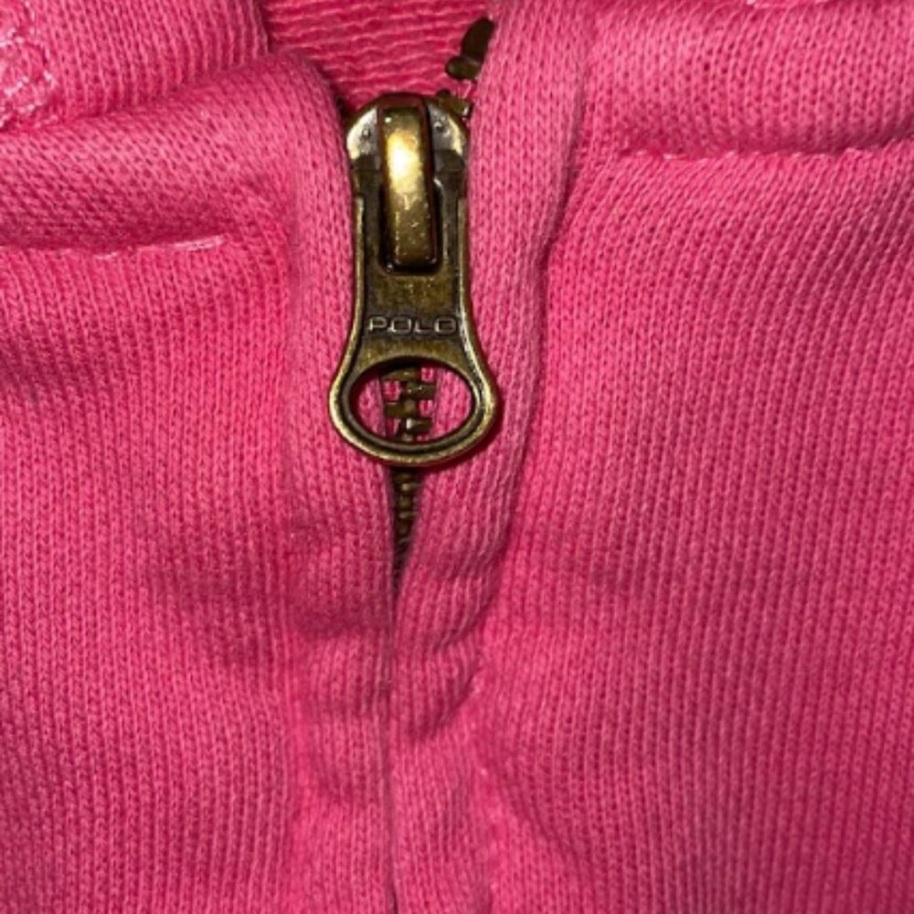 Ralph Lauren Polo Baby Girl Pink Zip Up Sweater 9M - Picture 5 of 6